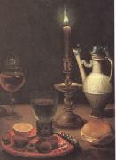 Gottfried Von Wedig Still Life with a Candle (mk05) oil painting reproduction